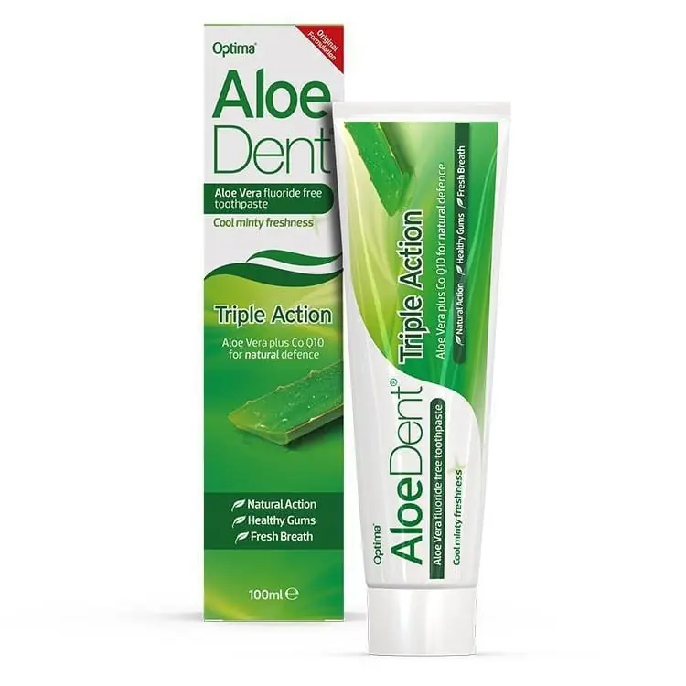 Outlet Optima AloeDent Triple Action Teafa + Q10 + Aloe Vera fogkrém – 100ml