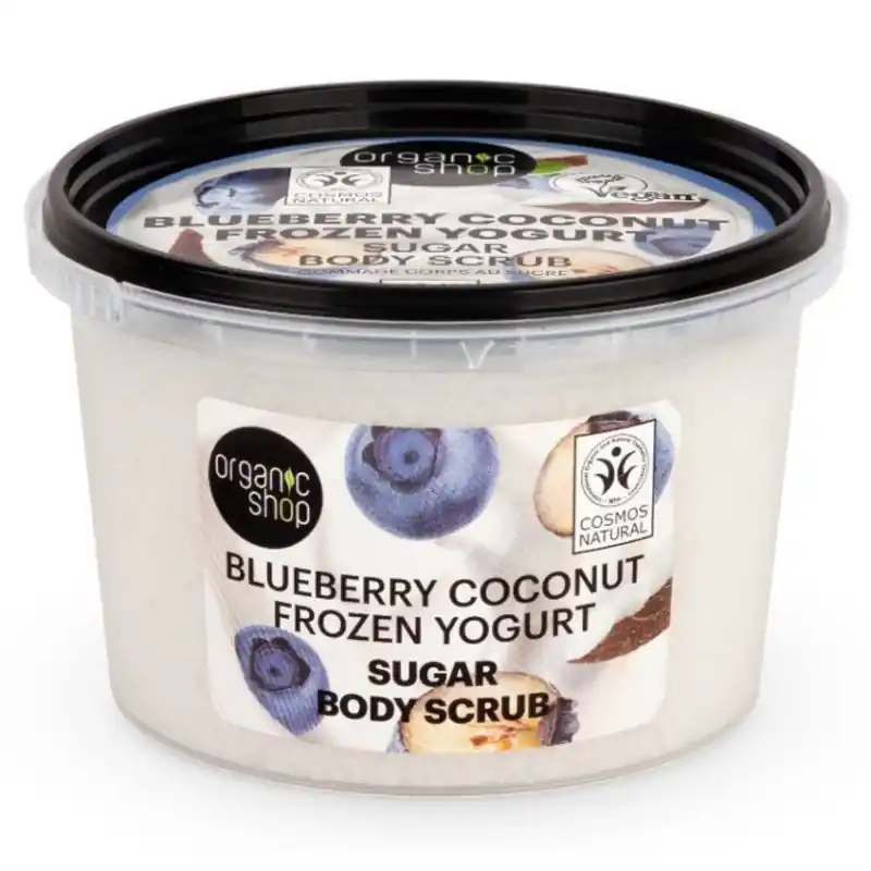 Utolsó esély Organic Shop Frozen Yogurt testradír áfonyával és kókusszal – 250ml