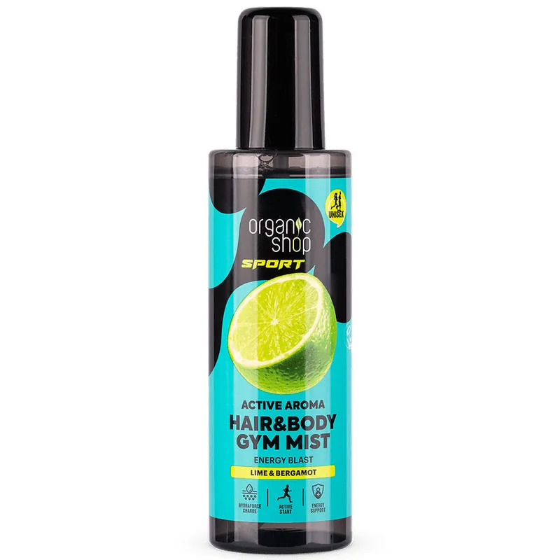 Kedvezmény Organic Shop Active Aroma haj- és testpermet lime-mal és bergamottal – 200ml