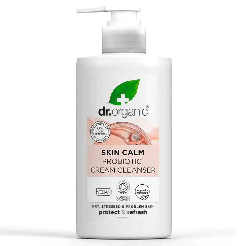 Dr. Organic Skin Calm Probiotikus krémes arclemosó – 150ml Exkluzív ajánlat