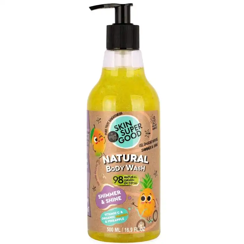 Olcsó Skin Super Good Természetes Shimmer & Shine tusfürdő – 500ml