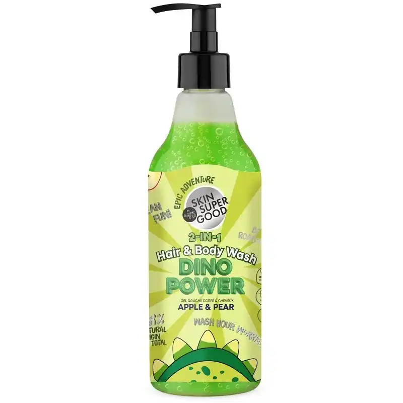 Skin Super Good Dino Power 2 az 1-ben sampon és tusfürdő almával és körtével – 500ml Nézd meg most