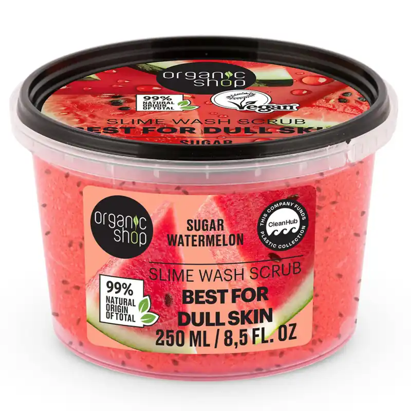 Organic Shop „Best for Dull Skin” Slime tusolóradír görögdinnyével – 250ml Szuper ajánlat