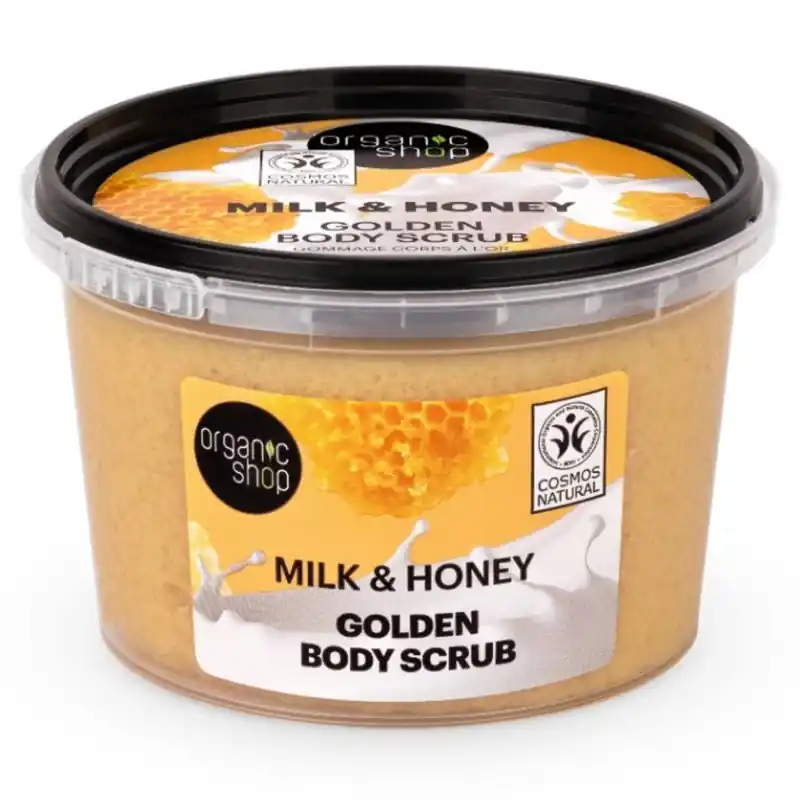 Akció Organic Shop Golden testradír tejjel és mézzel – 250ml