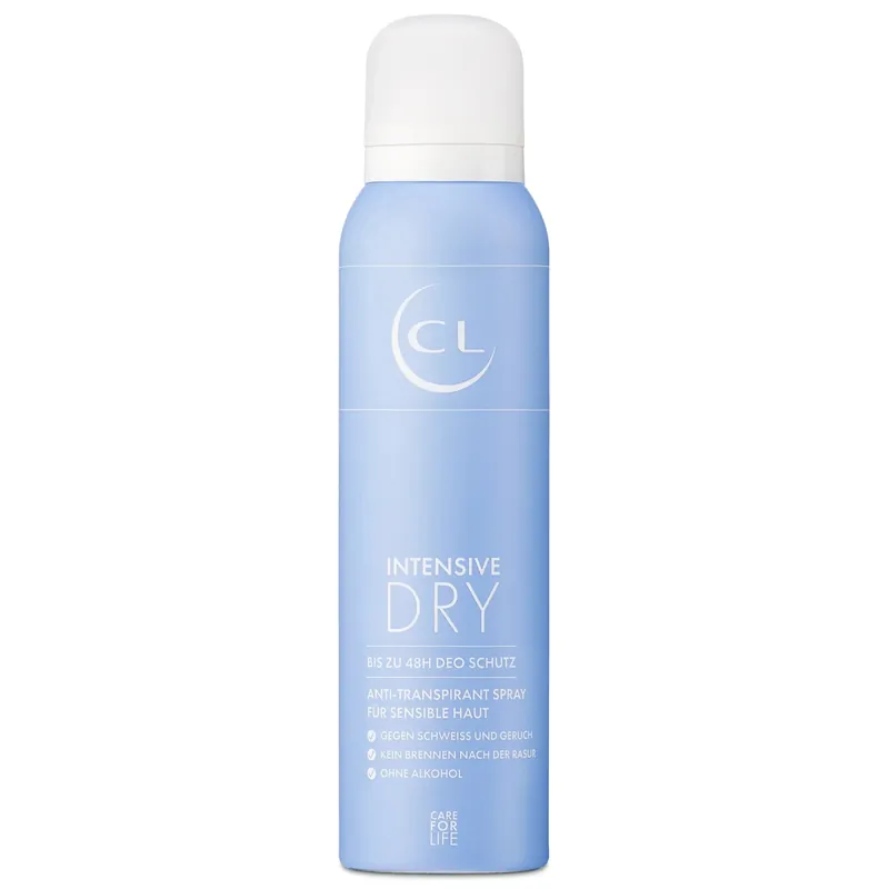 Kihagyhatatlan ajánlat CL Intensive Dry 0% Unisex Izzadásgátló dezodor spray érzékeny bőrre – 150ml