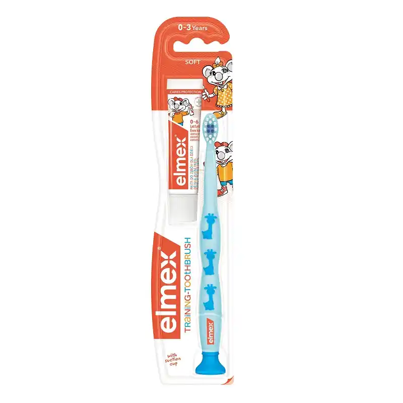 Elmex Gyakorló fogkefe+fogkrém 0-3 éves korig – 1db Prémium