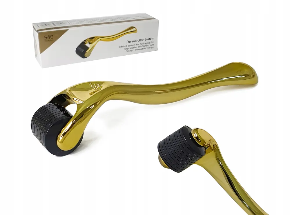 Derma Roller 540 Tű 3,0 mm Dermaroller Titán Arany Újdonság