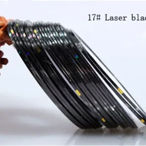 Díszítő szalag 17 laser black Árengedmény
