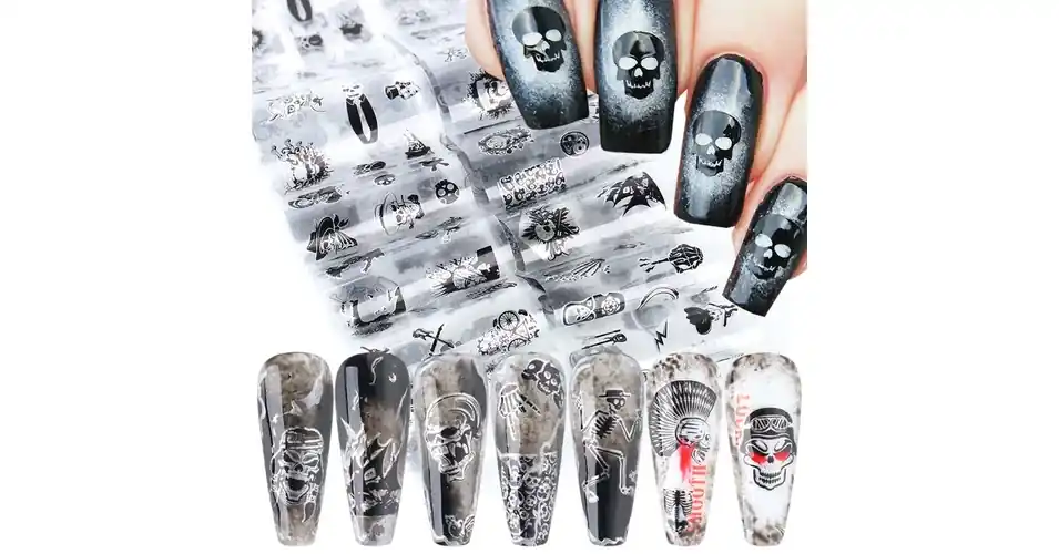 Transzferfólia szett 10db - skull Utolsó esély