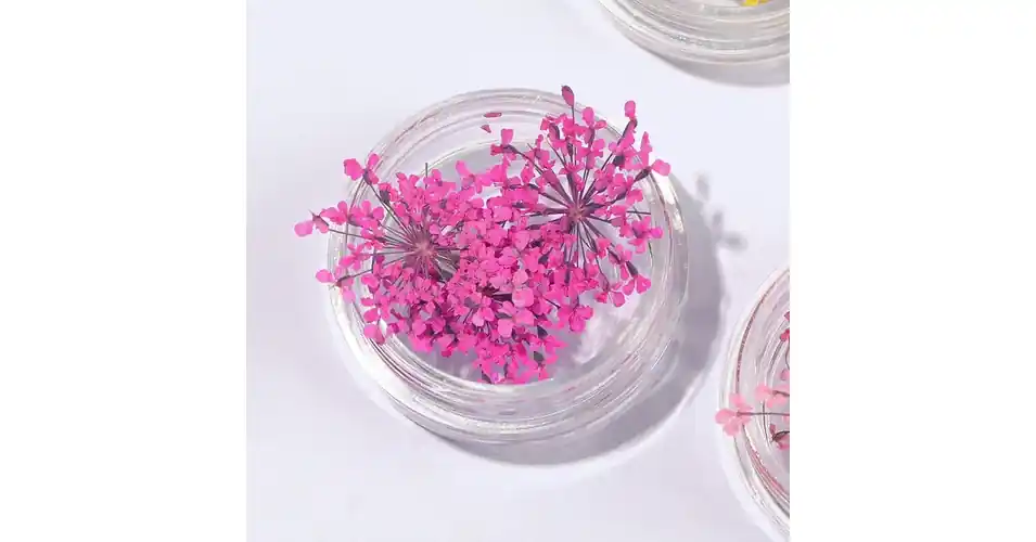 Szárított virág kis tégelyes - pink Vásárlói kedvenc