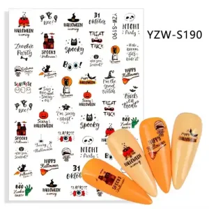 Körömmatrica - YZW-S190 Halloween Árengedmény
