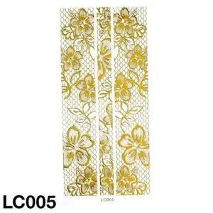 Akció Körömmatrica LC005 (arany)
