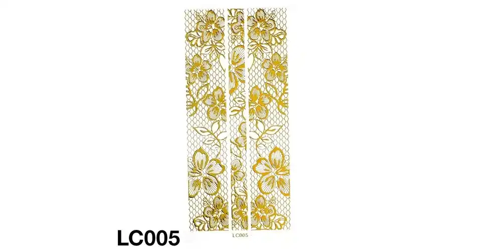 Akció Körömmatrica LC005 (arany)