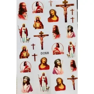 Biztonságos vásárlás Körömmatrica - D268 Jesus