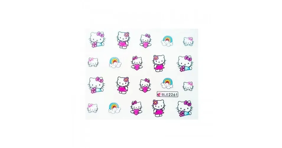 Körömmatrica BLE2261 Hello Kitty Biztonságos fizetés
