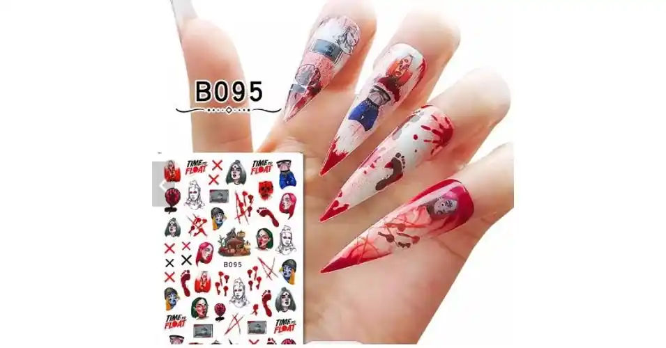 Körömmatrica - B095 Halloween Akciós ár