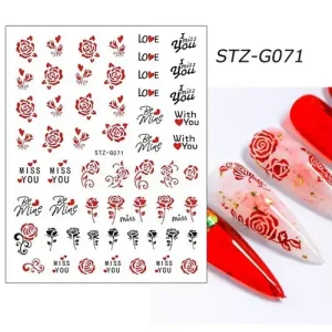 Körömmatrica - STZ-G071 Biztonságos fizetés