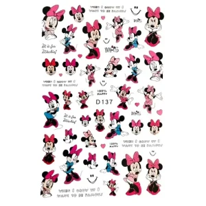 Végkiárusítás Körömmatrica - D137 Mickey