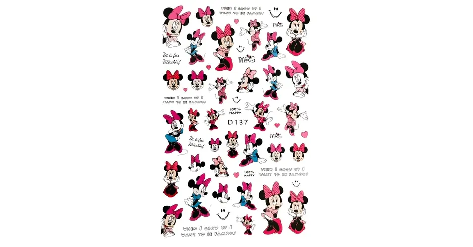 Végkiárusítás Körömmatrica - D137 Mickey