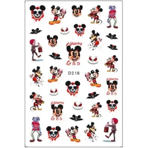 Biztonságos fizetés Körömmatrica - D216 Halloween Mickey