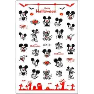 Körömmatrica - D219 Halloween Mickey Olcsó
