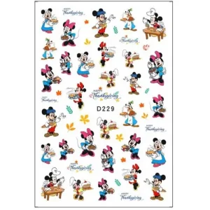 Szuper akció Körömmatrica - D229 Halloween Mickey ősz