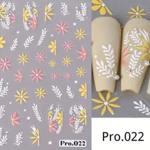 Körömmatrica - Pro.022 virág Akció