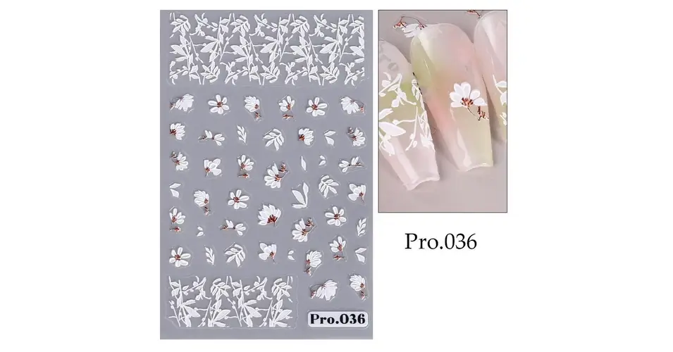 Szuper akció Körömmatrica - Pro.036 virág