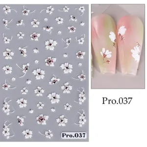 Körömmatrica - Pro.037 virág Biztonságos vásárlás