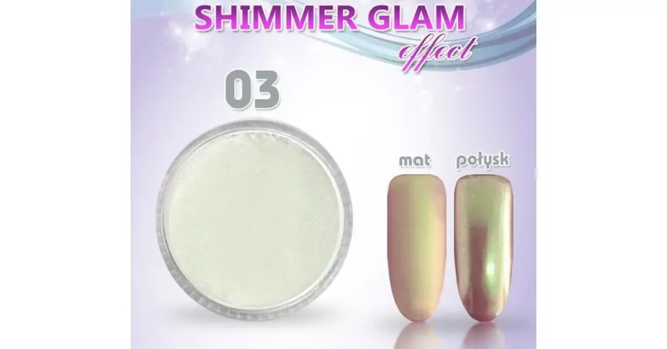 Újdonság Shimmer Glam effect pigmentpor 03