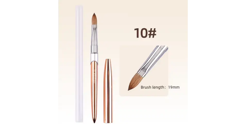 Népszerű NiiZA műkörmös ecset kolinsky acryl 10-es 19mm