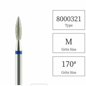 Karbid gyémánt csiszolófej 8000321-M Flame 2,1mm Exkluzív ajánlat
