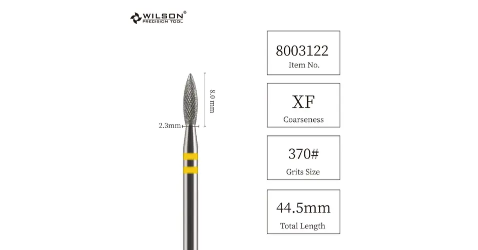 Csiszolófej Gyémánt Flame 2,3 mm - piros - 8003222 F Biztonságos fizetés