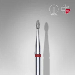 Népszerű Staleks csiszolófej gyémánt - csepp alakú piros - 3,4mm x 1,6mm