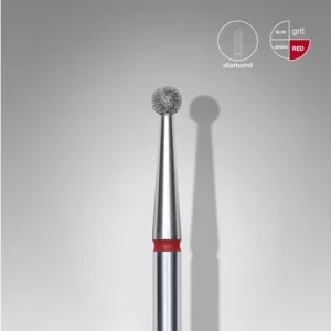 Alacsony ár Staleks csiszolófej gyémánt - piros gömb - 2,5mm