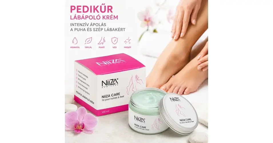 Biztonságos vásárlás NiiZA Care - Lábápoló krém 15% 100ml