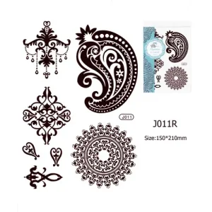 Legjobb ár Henna tetoválás matrica 15x21cm J011R