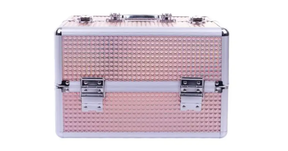 Biztonságos vásárlás Műkörmös táska - Rose Gold Holo