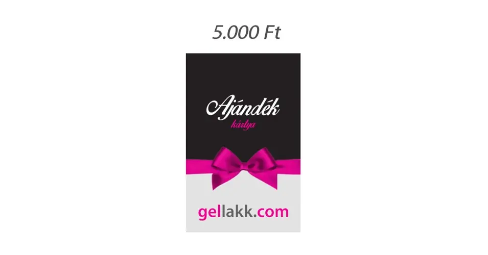 Gellakk.com Ajándékkártya 5.000 Ft Expressz kézbesítés