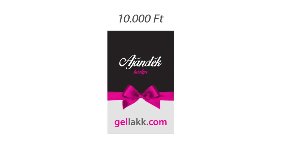 Kiárusítás Gellakk.com Ajándékkártya 10.000 Ft