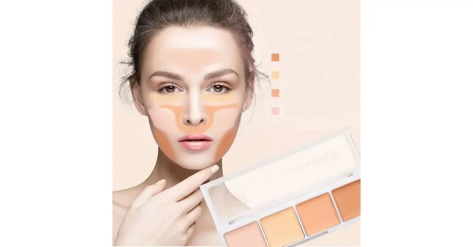 Concealer korrektor Pallet 4 szín - 3210D Újdonság