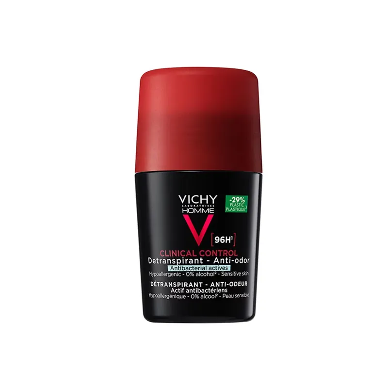 Azonnal elérhető VICHY Homme Clinical Control 96H izzadásgátló golyós dezodor (50ml)
