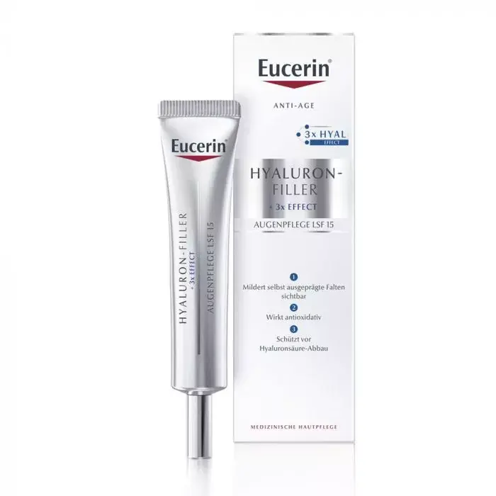 Kihagyhatatlan ajánlat EUCERIN Hyaluron-Filler +3x effect ráncfeltöltő szemránckrém (15ml)