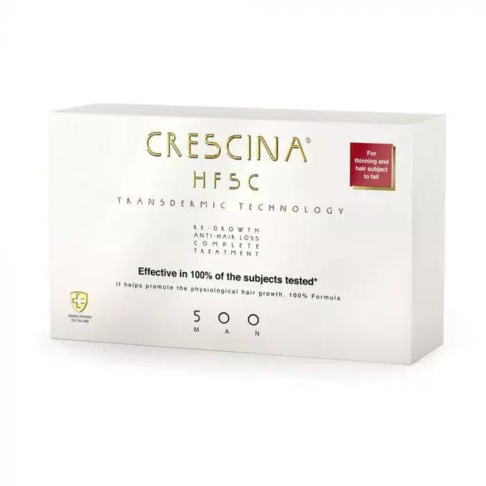 CRESCINA HSFC Hajhullás elleni komplex kezelés 500 Férfiaknak (10+10 ampulla) Korlátozott ajánlat
