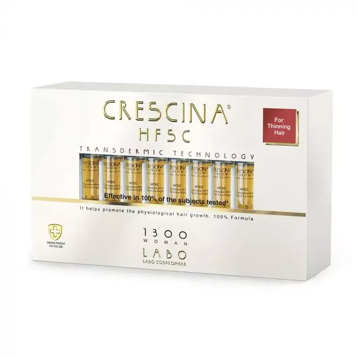 Vedd meg online CRESCINA HSFC Haj-újranövekedést serkentő kezelés 1300 Nőknek (20 ampulla)
