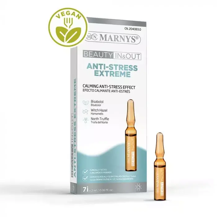 Szezonális akció MARNYS Anti-Stress extreme bőrnyugtató és bőrvédő hatású ampulla érzékeny bőrre (7x2ml)