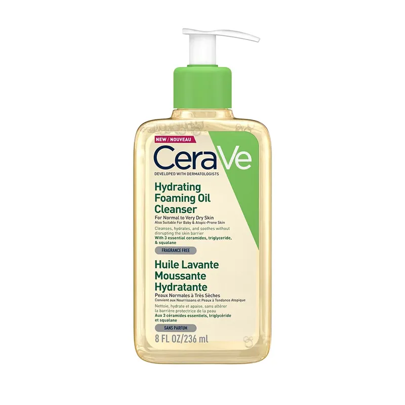 CERAVE Hidratáló, habzó, olajos tisztító (236ml) Gyors kiszállítás