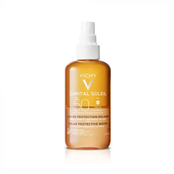 Biztonságos fizetés VICHY Capital Soleil Ultra könnyű napvédő spray Béta-karotinnal SPF50 (200ml)