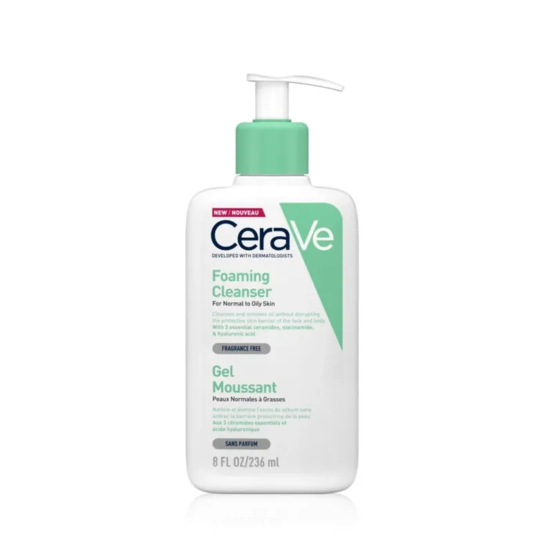 Kiárusítás CERAVE Habzó tisztító gél normál és zsíros bőrre (236ml)