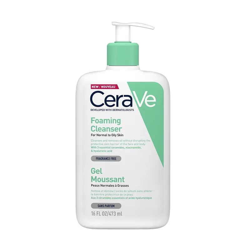 Expressz kézbesítés CERAVE Habzó tisztító gél normál és zsíros bőrre (473ml)